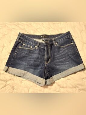 Banana Republic Dark Blue Denim Cuffed Women's Shorts Size 29/8